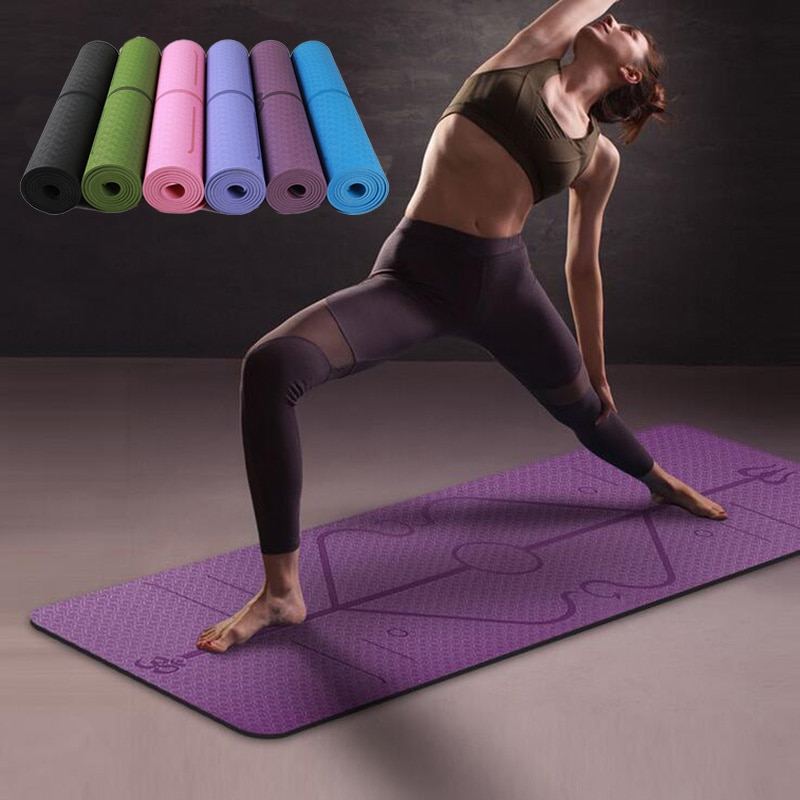 Yoga Mat with Position Line - Kandy Active Wear